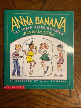 Jump Rope kids book | Anna Banana 101 Jump-Rope Rhymes | vintage 1989